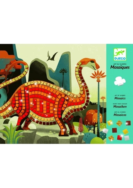 Djeco Mozaik Yapıştırma / Dinosaurs resmi