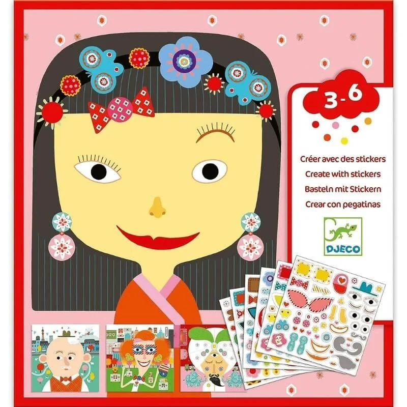 Djeco Yapıştırma Kartları / All Different resmi