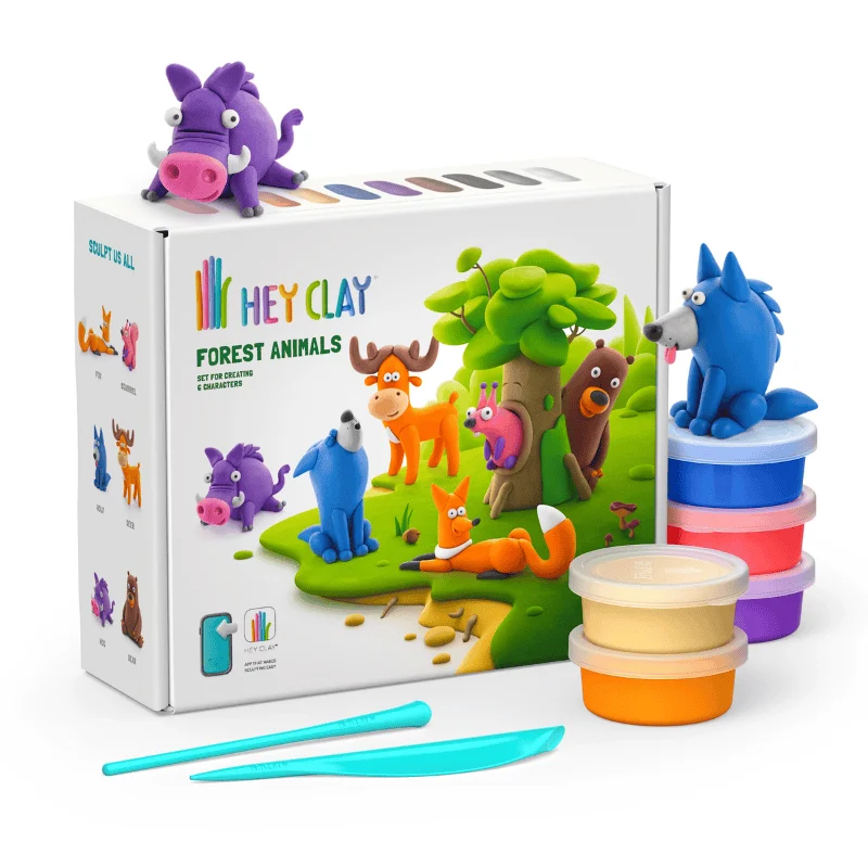Hey Clay Yaratıcı Kil Seti - Forest Animals resmi