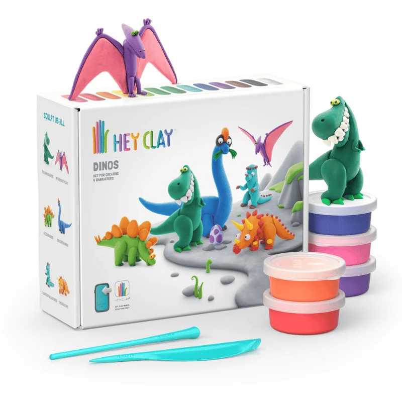 Hey Clay Yaratıcı Kil Seti - Dinos resmi