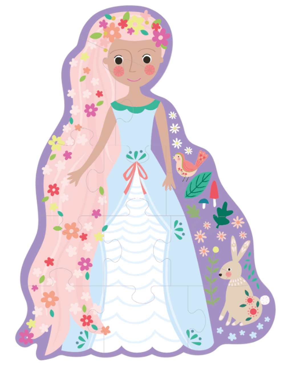 Princess Puzzle 12'li Fairy Tale resmi