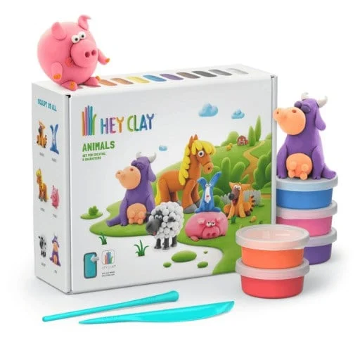 Hey Clay Yaratıcı Kil Seti - Animals resmi