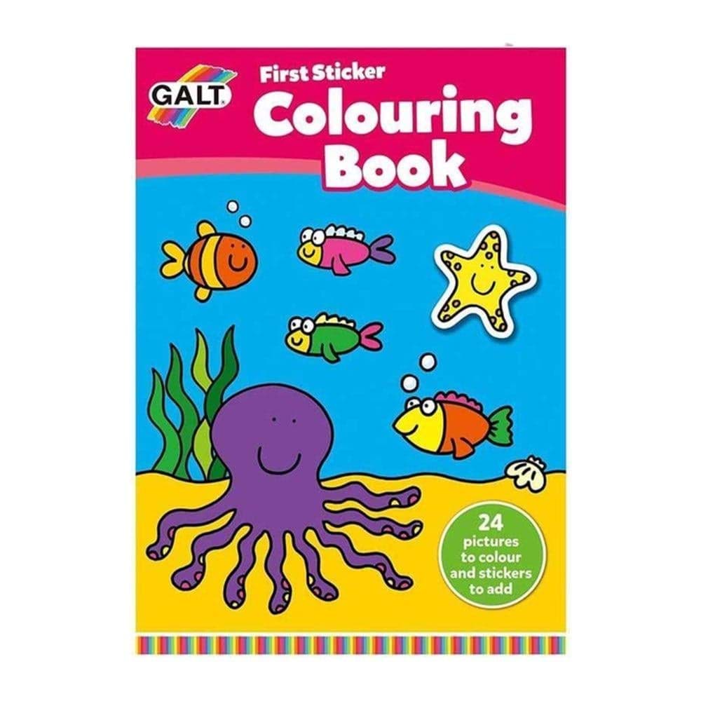 First Sticker Colouring Book resmi