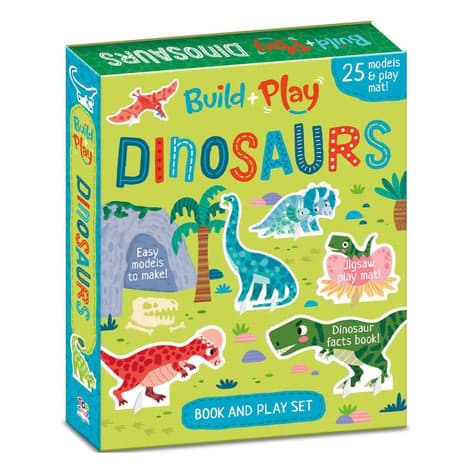 Build and Play - Dinosaurs Book and Play Set resmi
