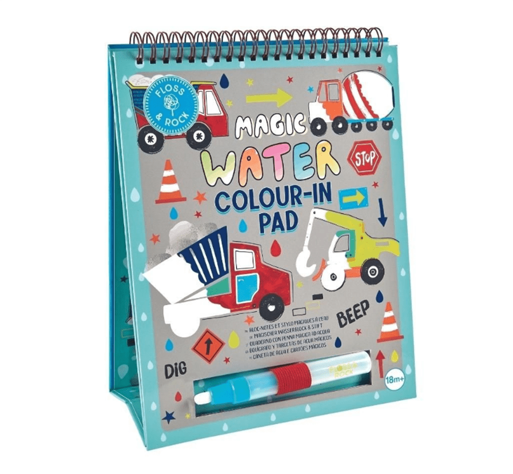 Renk Değiştiren Water Magic Boyama Kitabı Construction resmi