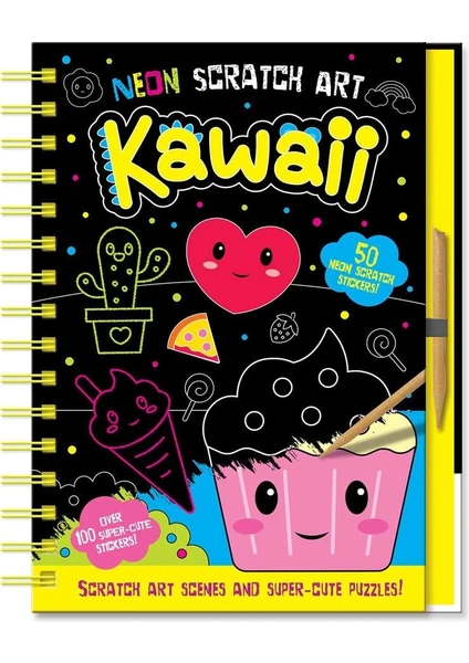 Neon Scratch Art - Kawaii resmi