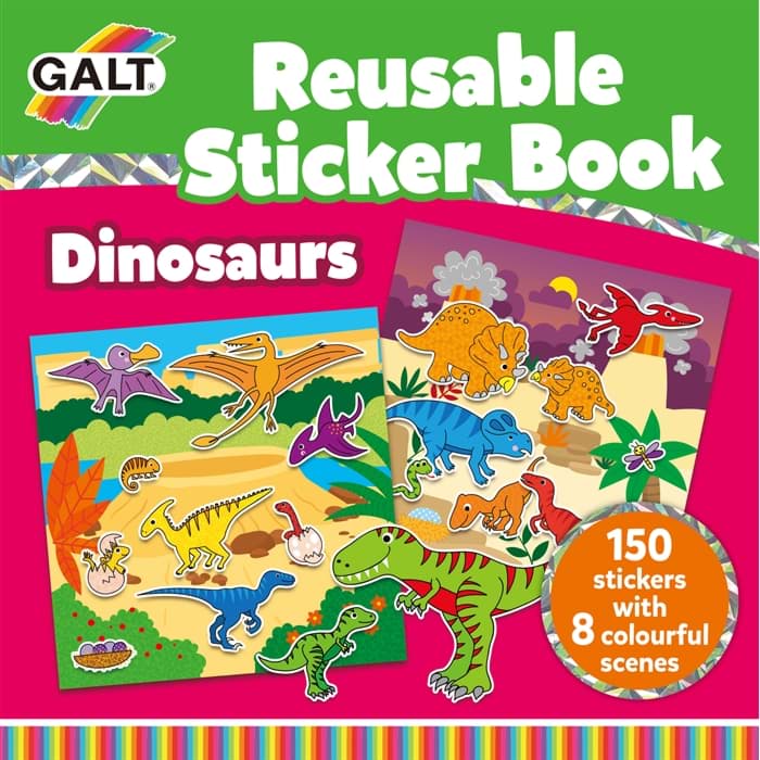 Reusable Sticker Book Dinosaurs resmi