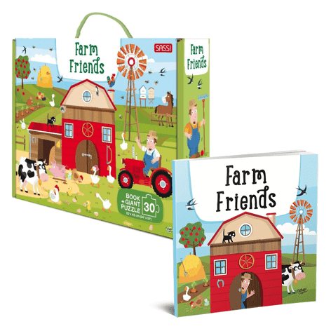 Farm Friends - Book And Giant Puzzle resmi