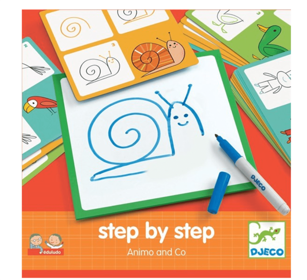 Adım Adım Çizim Oyunu Animals and Co resmi
