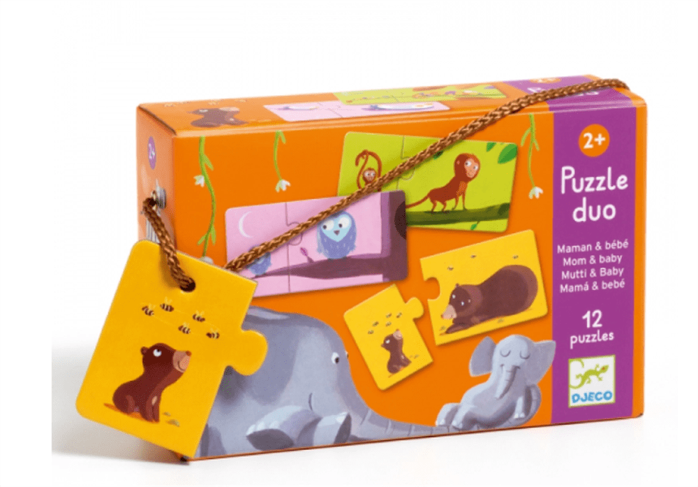 Djeco İkili Puzzle/ Duo Mom Baby resmi