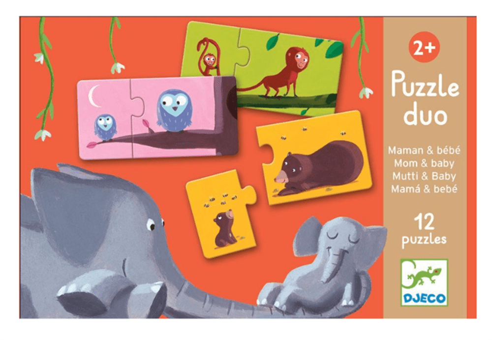 Djeco İkili Puzzle/ Duo Mom Baby resmi