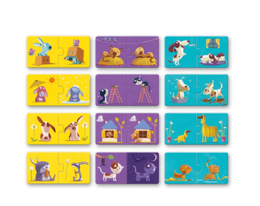 Djeco İkili Puzzle/ Duo Opposites resmi