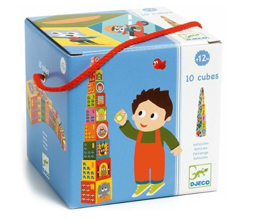 Djeco Küpler 10 Vehicles Blocks resmi