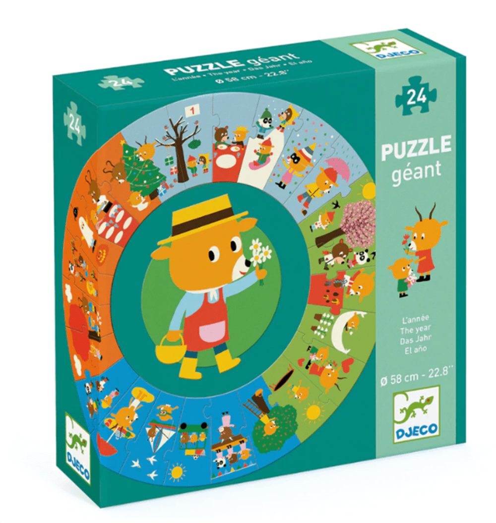 Yuvarlak Puzzle Bir Yıl 24 Parça resmi