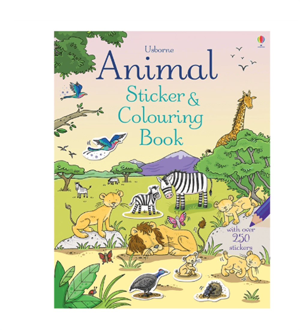 Animal Sticker Colouring Book resmi