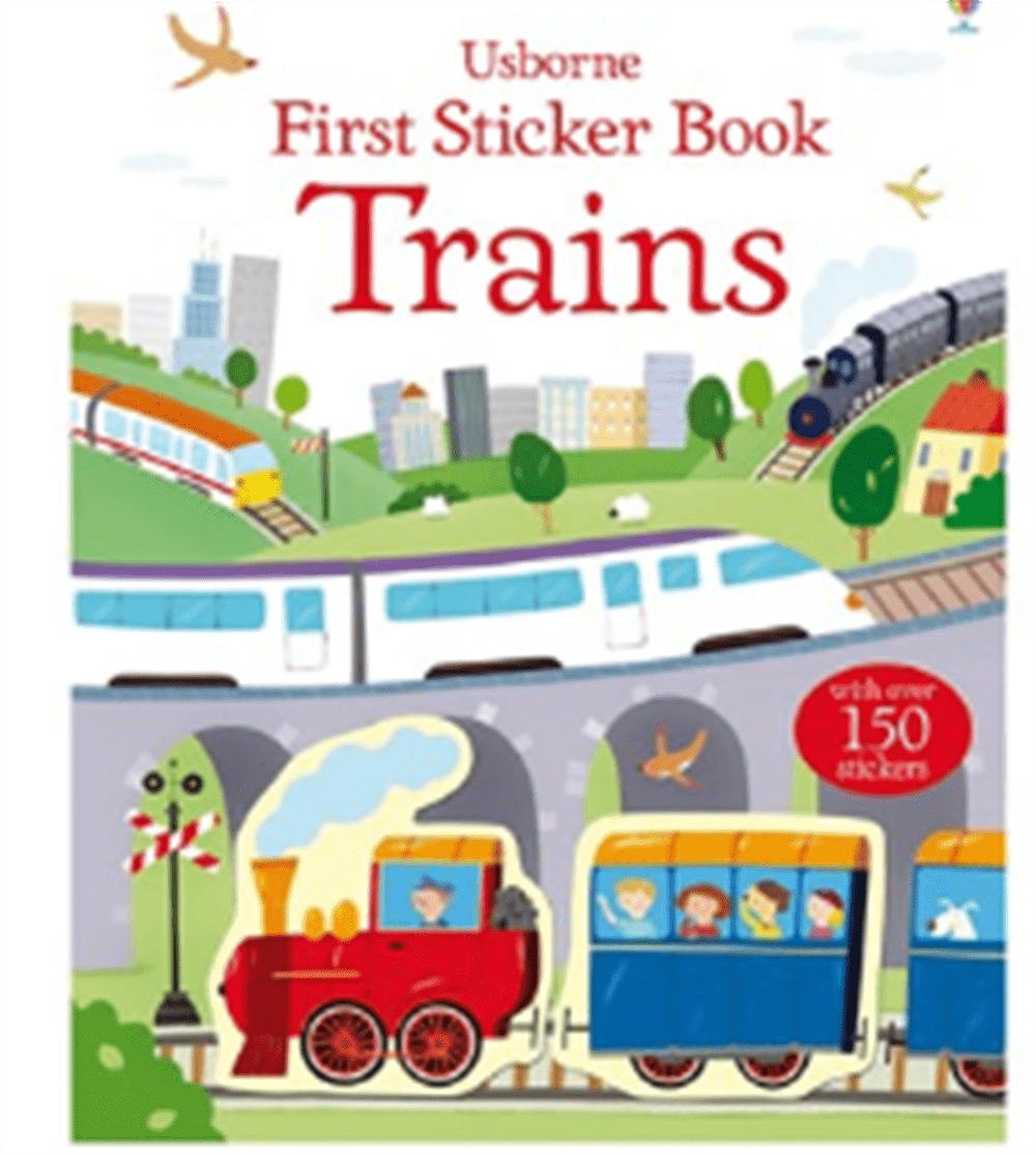 First Sticker Book Trains resmi